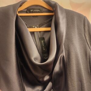 St. John Women's Elegant Silver Blazer